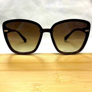 Brand New Vince Camuto Oversized Cat Eye Sunglasses Tortoise Frame Gradient Lens